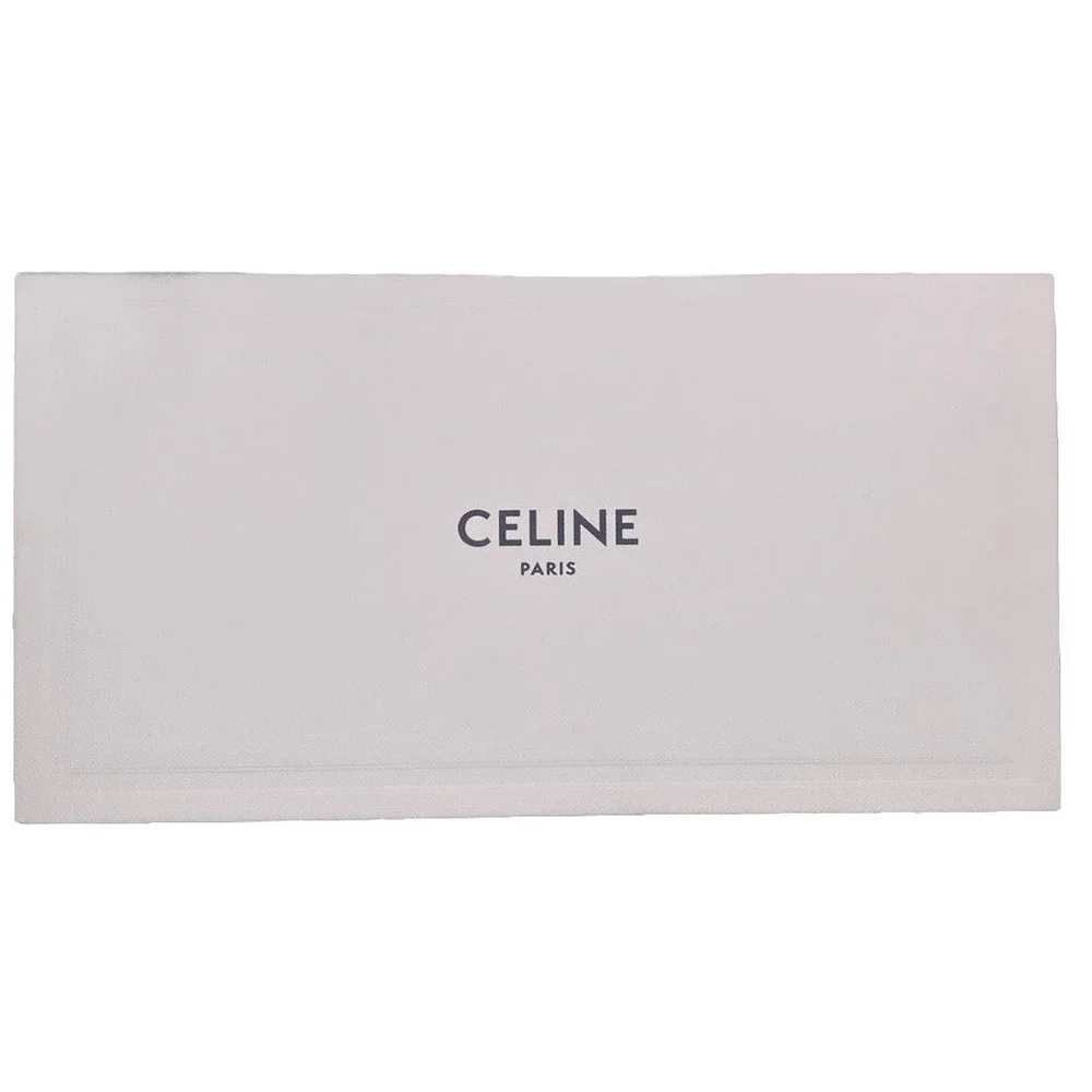 NEW Authentic CELINE Black Leather Glasses Soft Case Box Cleaning Cloth